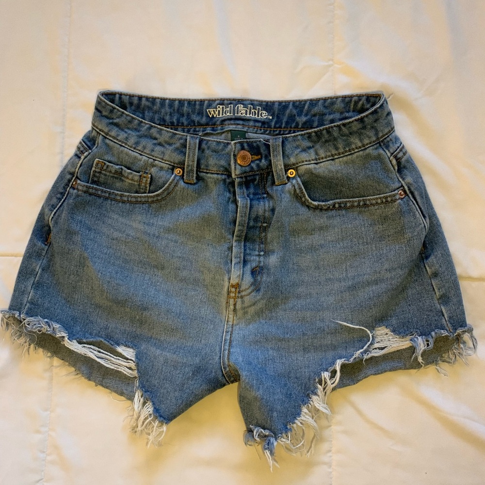 Wild Fable Women's Blue Denim Shorts